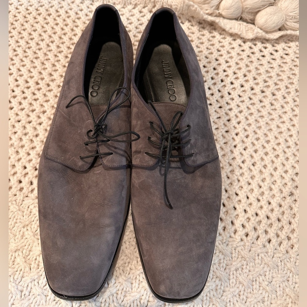 Jimmy Choo Men's Gray Suede Shoes size 36 Made in Italy USA 13